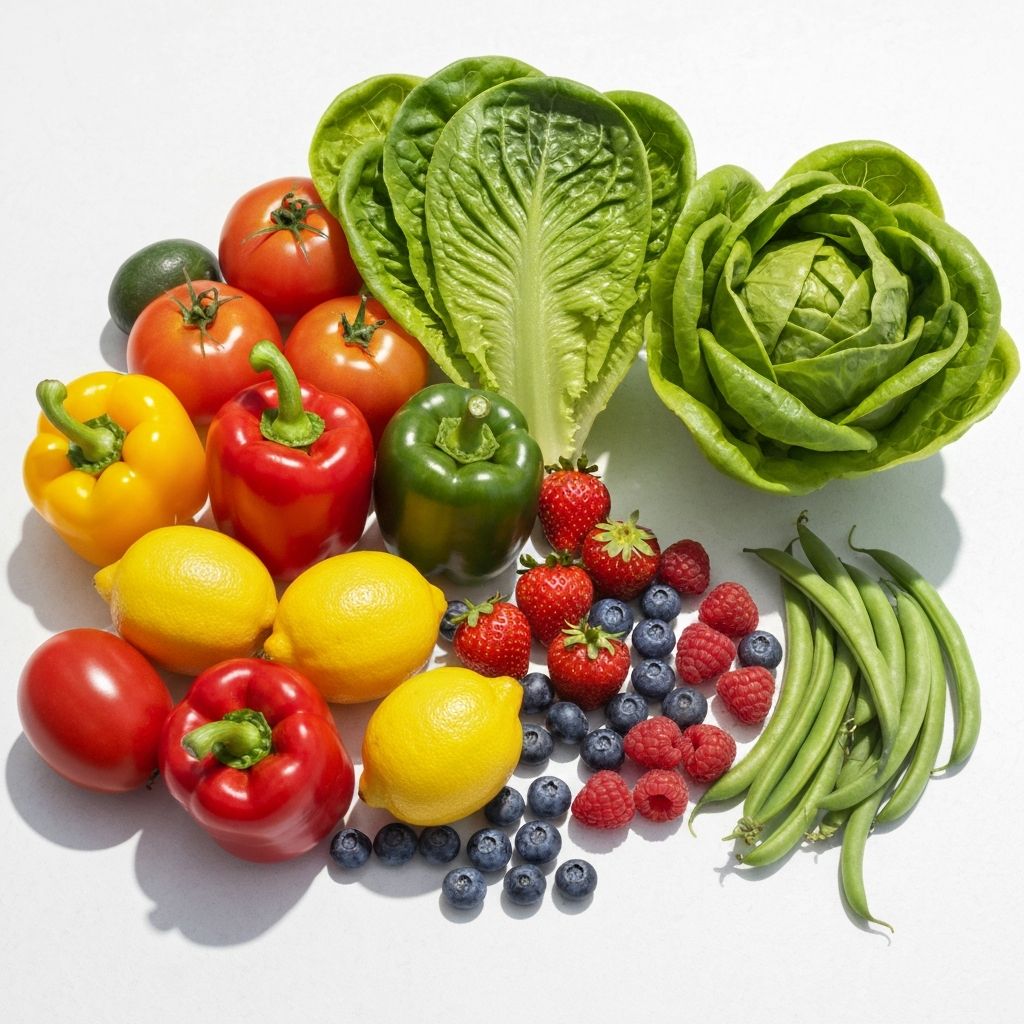 Fresh vegetables and fruits